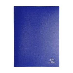 EXACOMPTA Protège-documents A4 Polypro 20 pochettes 40 vues Bleu