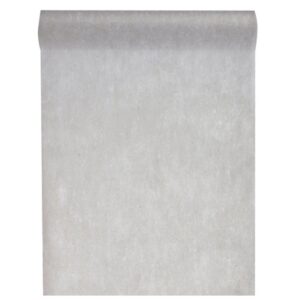 SANTEX — Chemin de table intissé gris 25 m x 30 cm