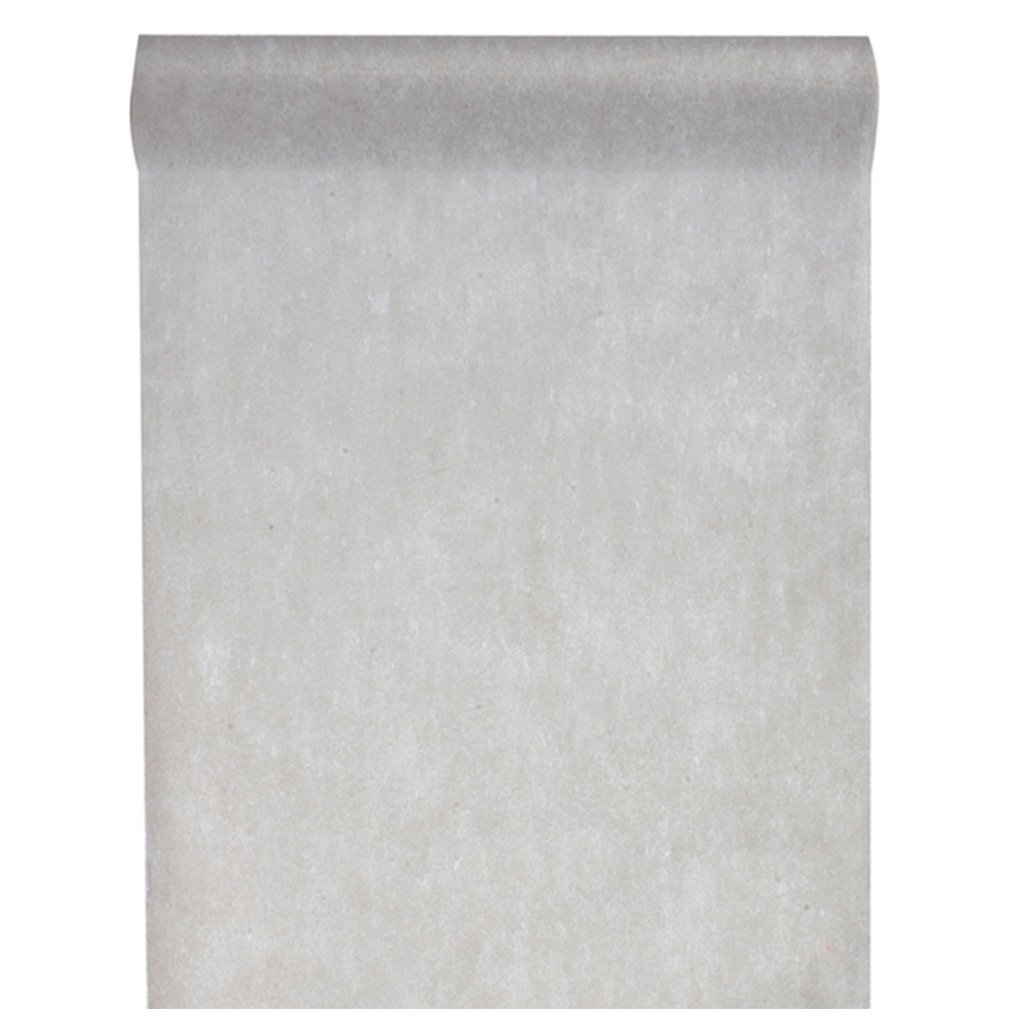 SANTEX — Chemin de table intissé gris 25 m x 30 cm