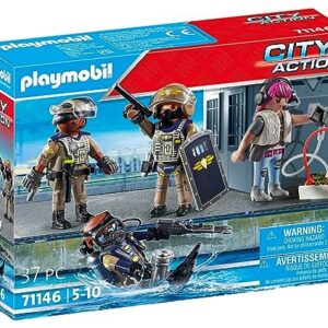 Alternative view of PLAYMOBIL City Action — Équipe des Forces spéciales avec bandit