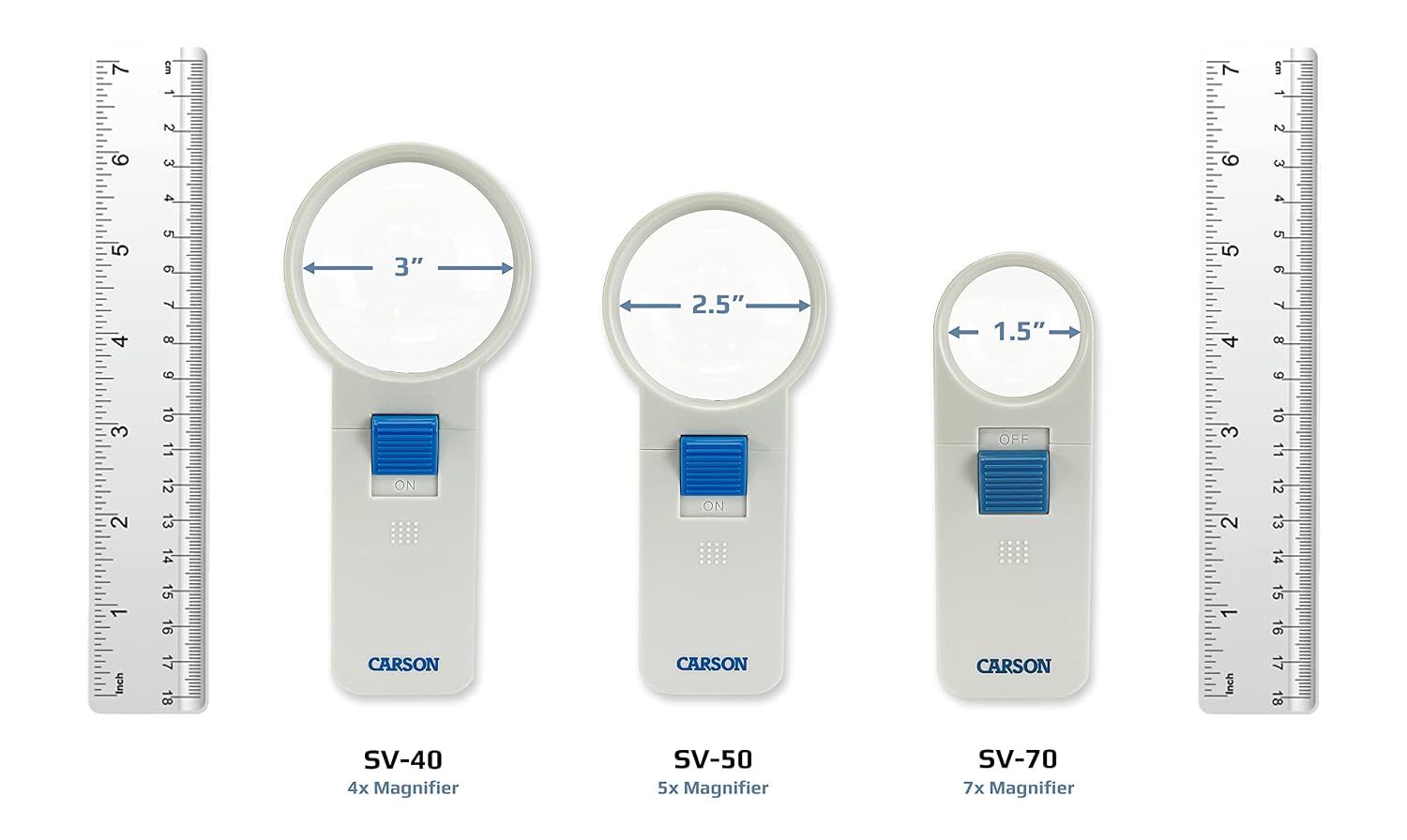 CARSON HandHeld — Loupe éclairée LED 4x 7,6 cm – Image 64