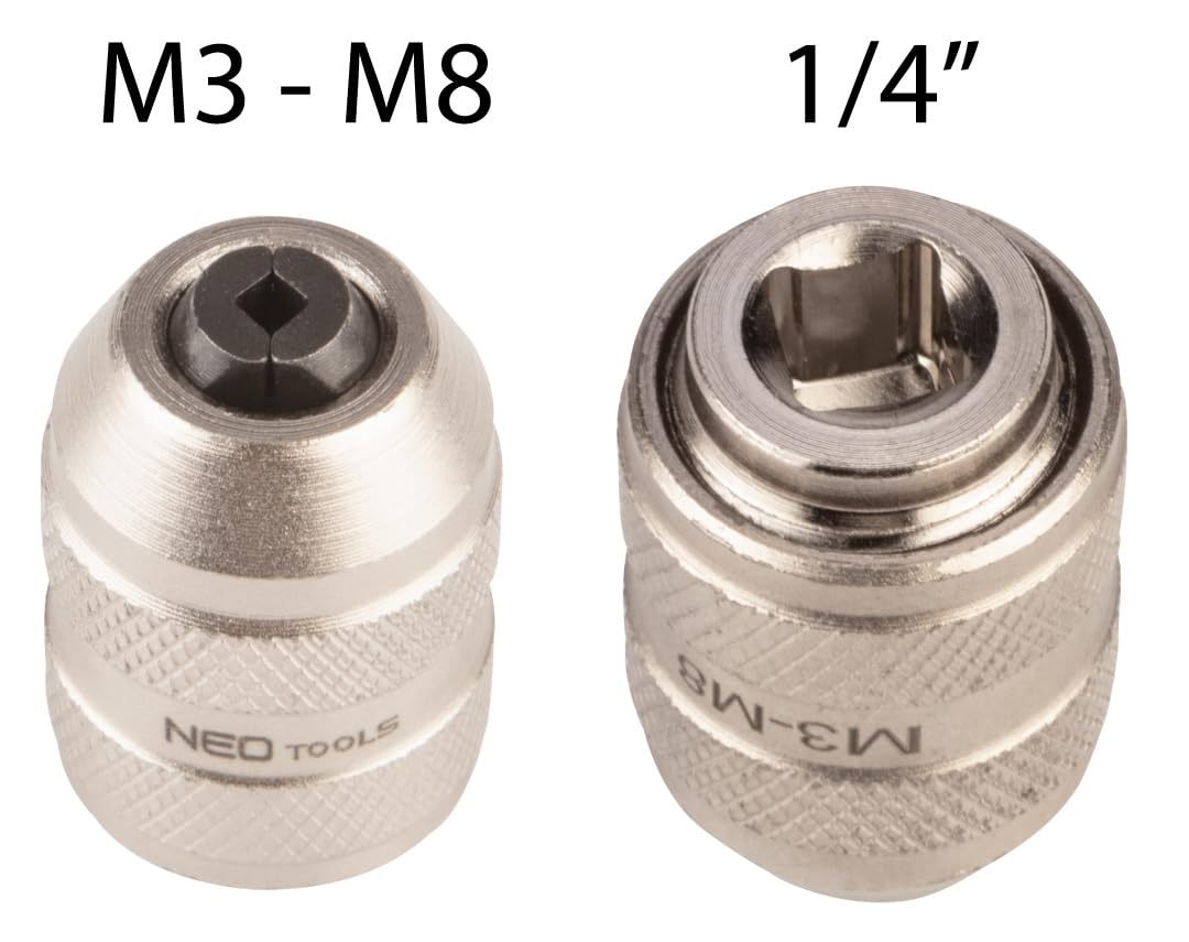 NEO TOOLS — Mandrin porte-taraud 1/4" M3-M8 CrV – Image 3