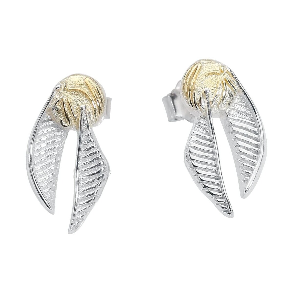 HARRY POTTER — Set de boucles d'oreilles Vif d'Or argentées