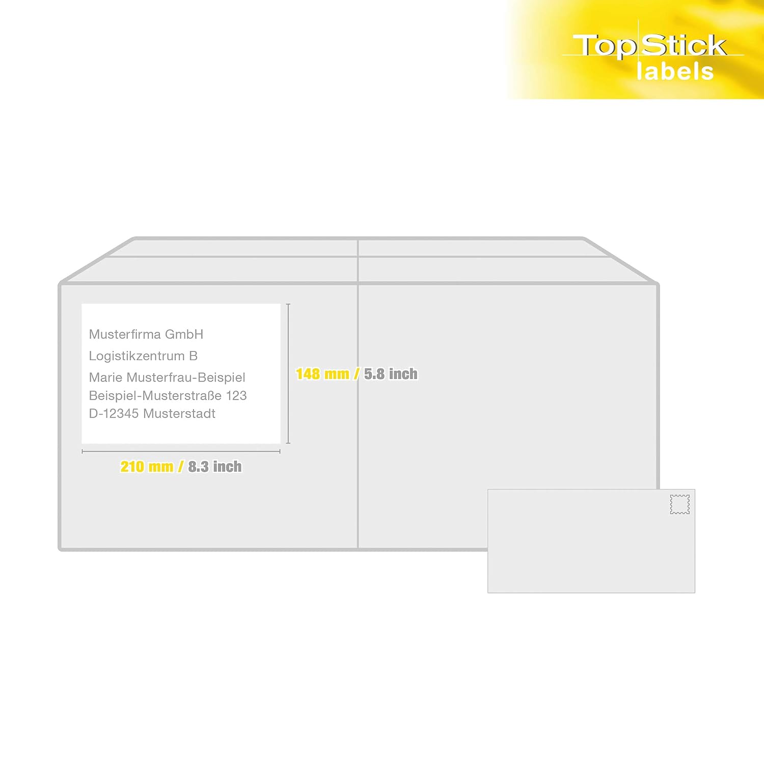 TOPSTICK — Pochette de 200 étiquettes autocollantes 210 x 148 mm – Image 13