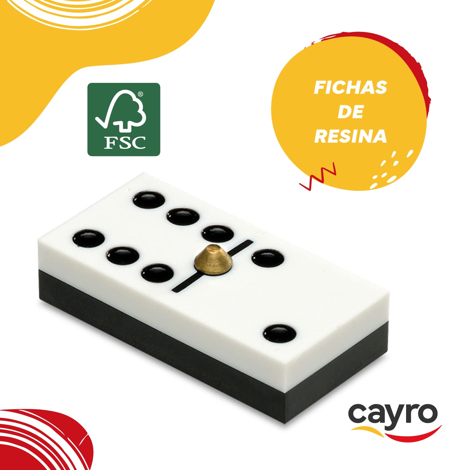 CAYRO — Dominos de compétition en boîte en bois – Image 3