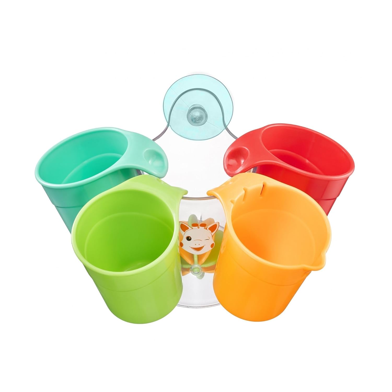 Alternative view of SOPHIE LA GIRAFE — Set de 4 Gobelets de Bain