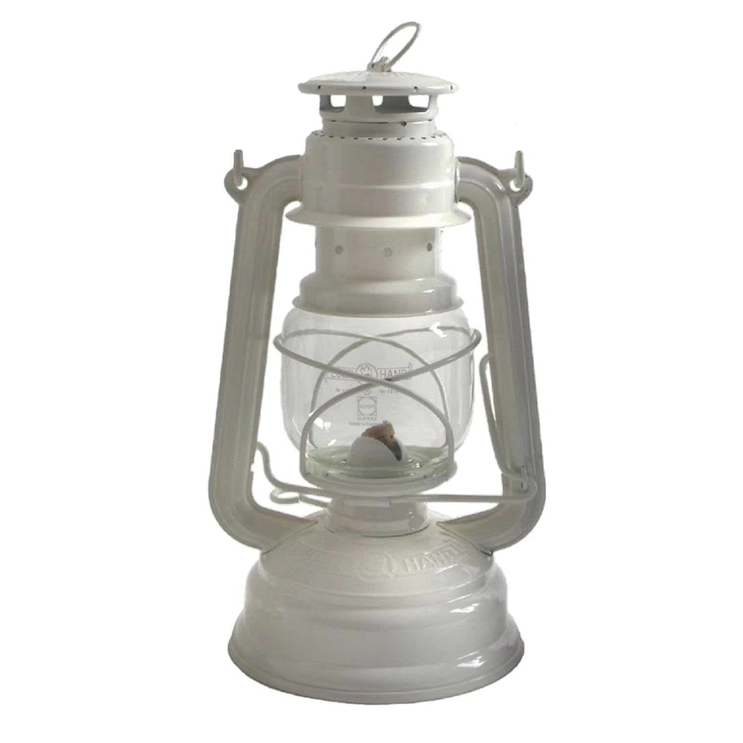 FEUERHAND — Lampe tempête en acier blanc