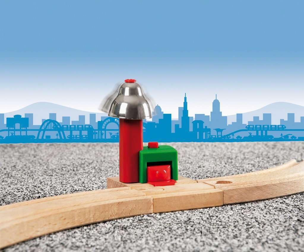 BRIO World — Signal cloche magnétique pour circuit train bois – Image 3