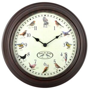 Alternative view of FALLEN FRUITS — Horloge Musicale Motif Oiseau Marron
