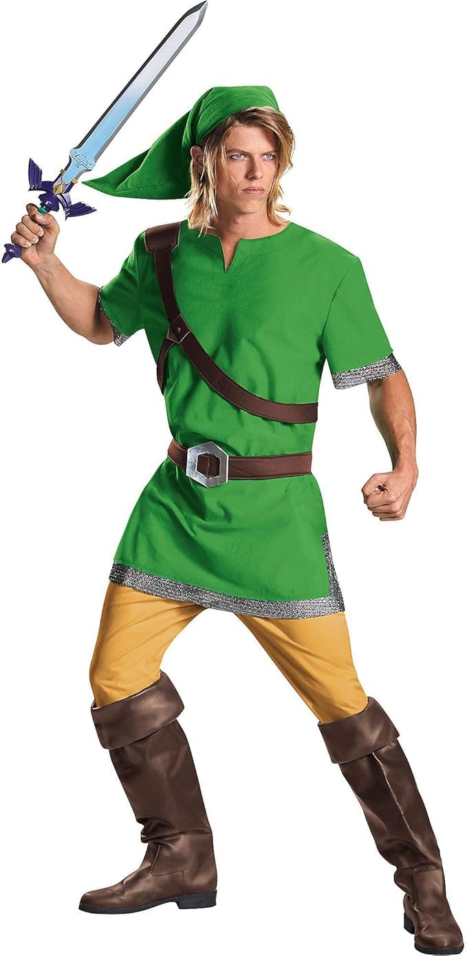 LEGEND OF ZELDA — Déguisement Link adulte vert M