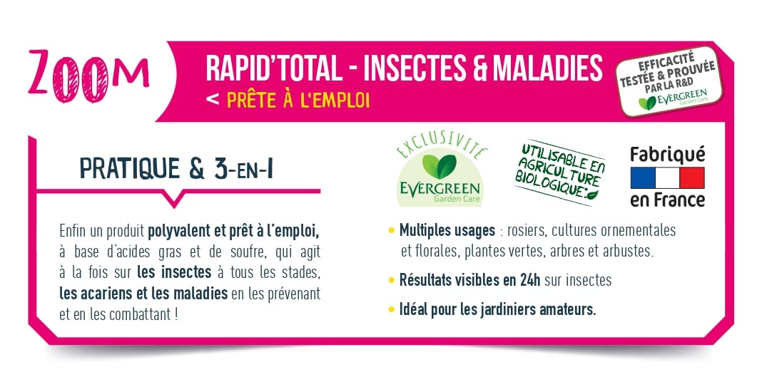 FERTILIGÈNE Rapid'Total — Pulvérisateur Insectes 800 ml – Image 8