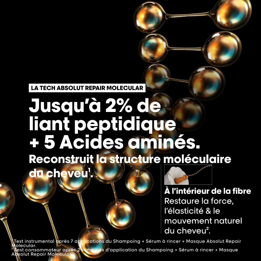L'OREAL PROFESSIONNEL Absolut Repair Molecular — Masque sans rinçage 100 ml – Image 5