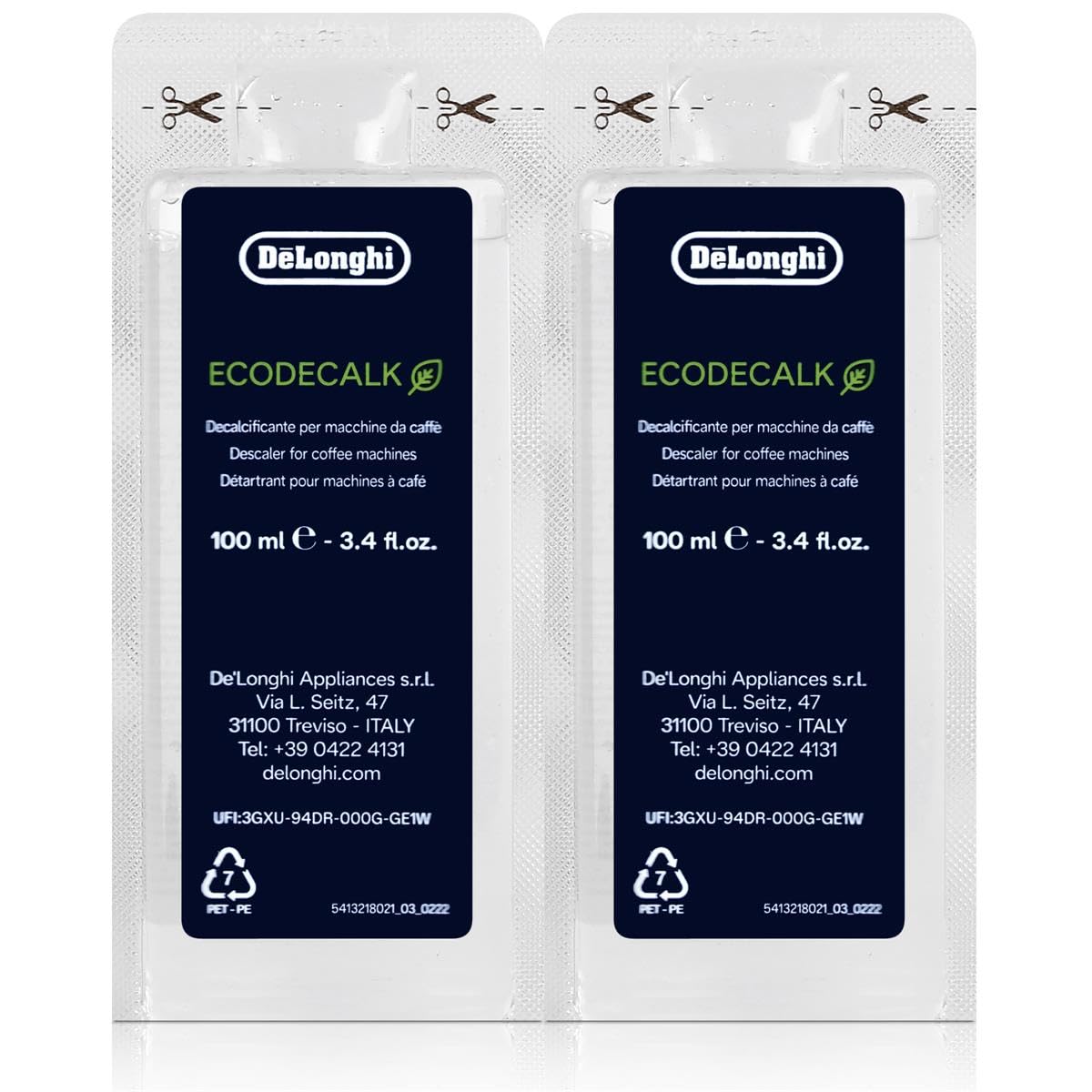 Détartrant Delonghi EcoDecalk 2 x 100 ml (lot de 3) – Image 4
