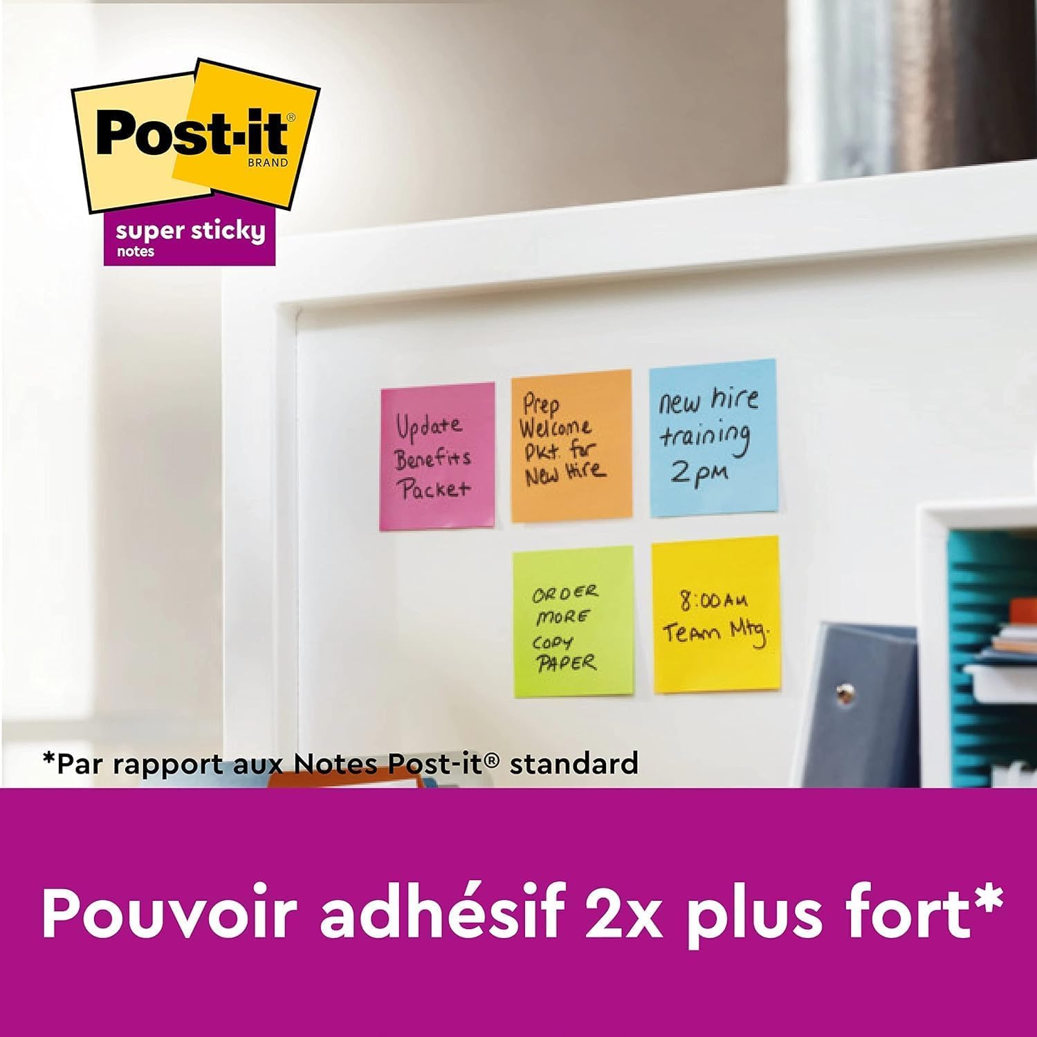 POST-IT Super Sticky — Pack de 5 Blocs 76 x 76 mm – Image 11