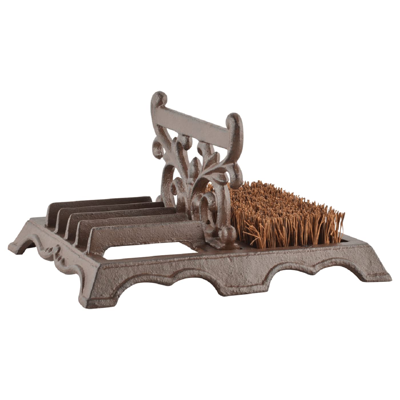FALLEN FRUITS LH219 — Brosse et raclette pour bottes marron