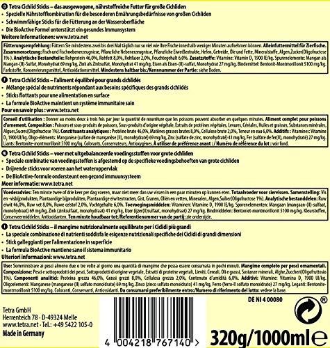 TETRA Cichlidés Sticks — Aliment complet pour grands cichlidés 1L – Image 7