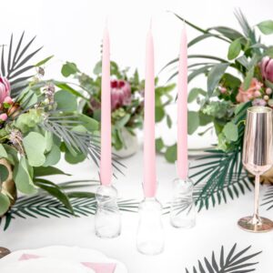 Alternative view of PARTYDECO — Lot de 10 bougies de table rose clair 24 cm