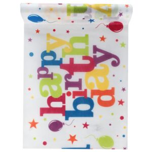 Alternative view of SANTEX — Chemin de table Happy Birthday 30 cm x 5 m