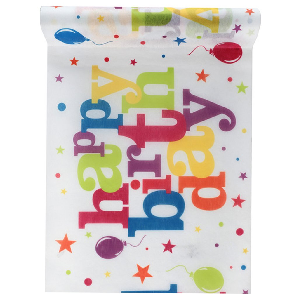 SANTEX — Chemin de table Happy Birthday 30 cm x 5 m – Image 5