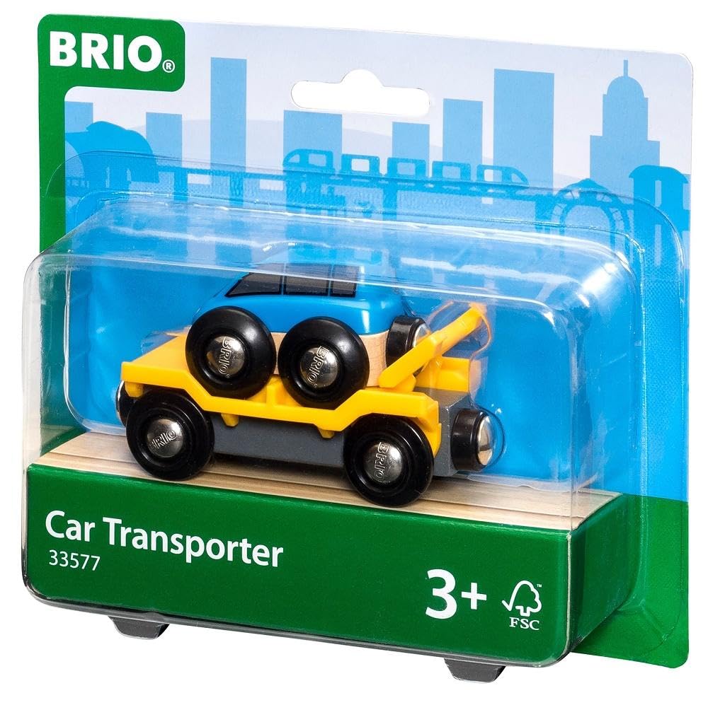 BRIO World — Wagon transport de voiture avec rampe – Image 9