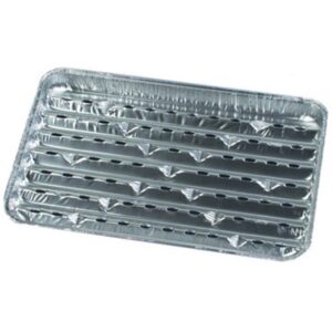 PAPSTAR — Plats à griller en aluminium 34 x 23 x 2,5 cm x5