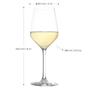Alternative view of Stölzle Lausitz Verres à Vin Blanc Revolution Lot de 6, 365 ml – Verres Idéaux pour Grands Vins Blancs & Rouges Moyennement Corsés – Élégant Verre à Vin en Cristal – Lavable au Lave-Vaisselle