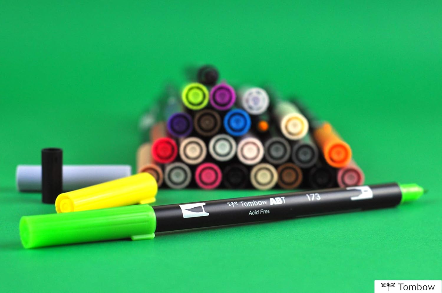 TOMBOW ABT-228 — Feutre pinceau à 2 pointes Gris Vert – Image 70