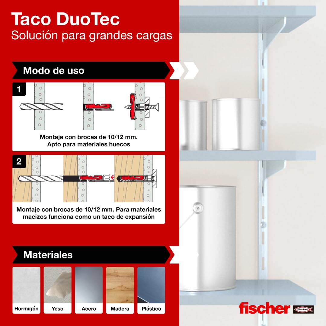 FISCHER Duotec — Cheville à bascule nylon avec vis x25 – Image 46