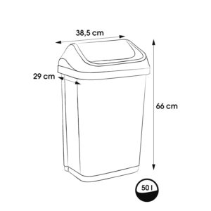 Alternative view of KEEEPER Swantje — Poubelle à Couvercle Basculant 50 L