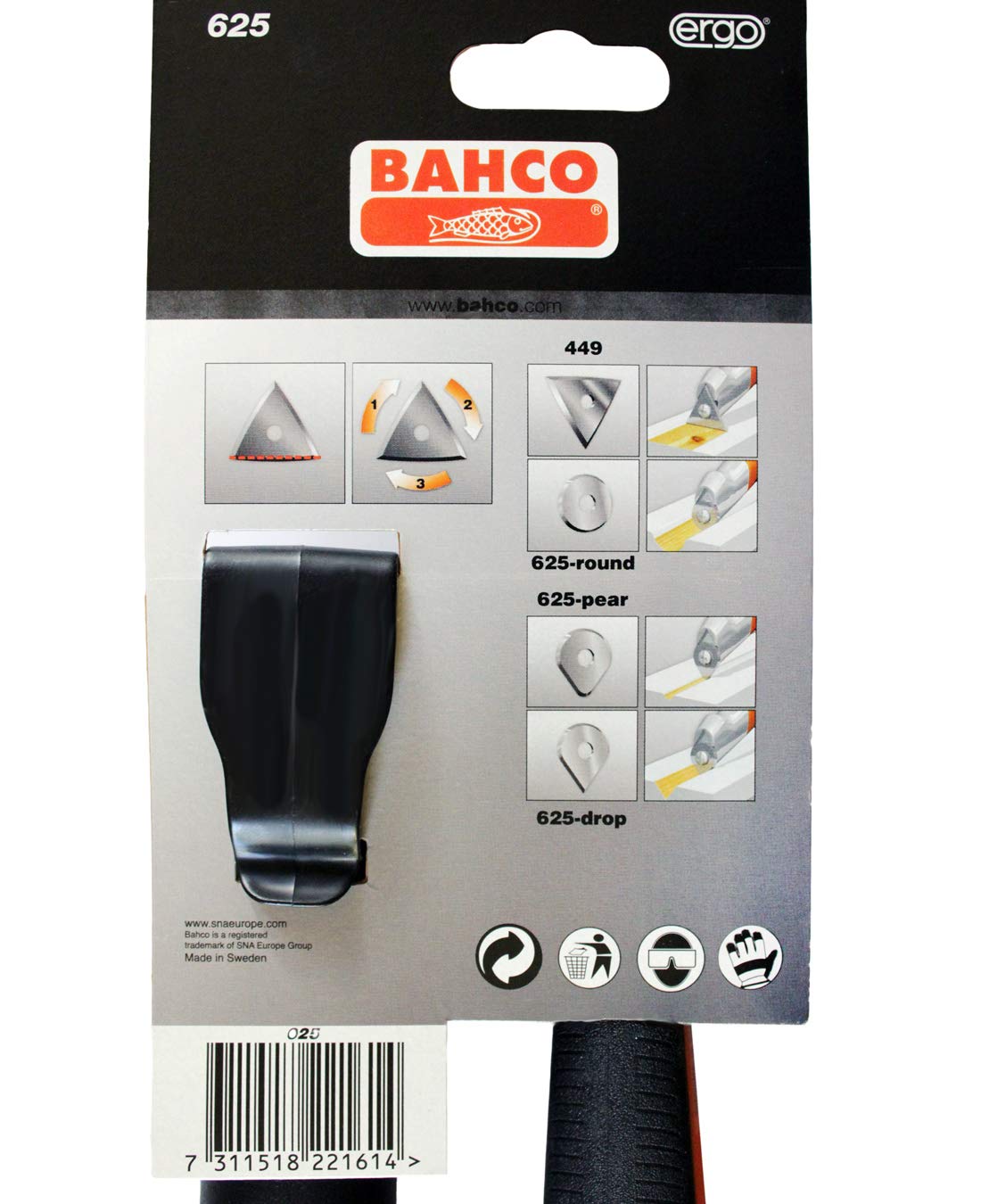 BAHCO 1 grattoir avec Couvercle 625 – Image 9