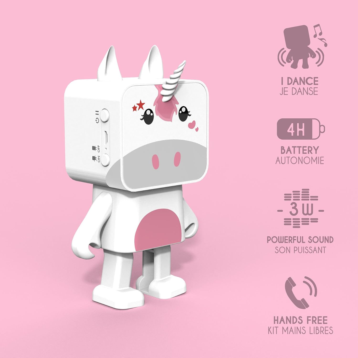 MOBILITY ON BOARD — Enceinte Bluetooth Dansante Licorne 3W – Image 4