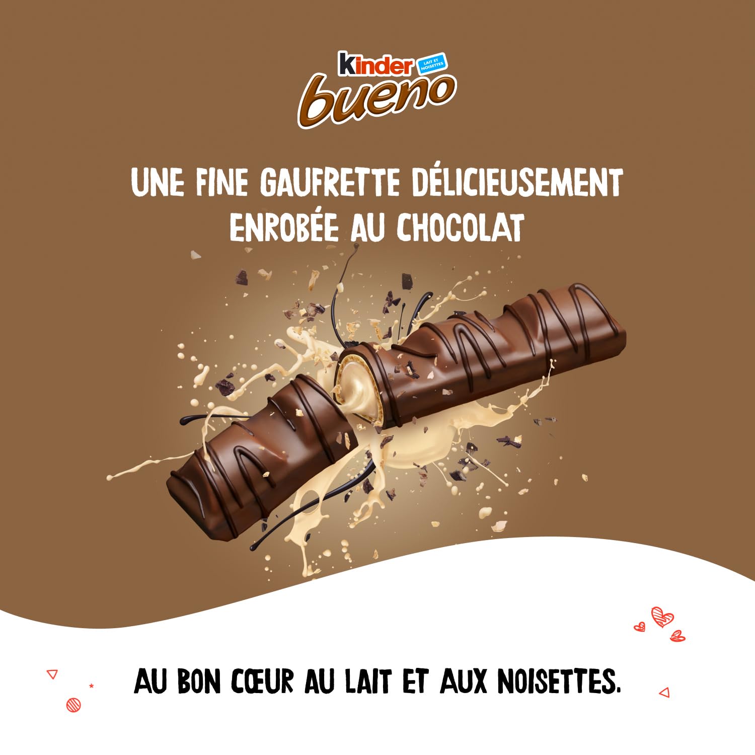 KINDER Bueno — Gaufrettes chocolat lait x30 2 barres 43g – Image 7