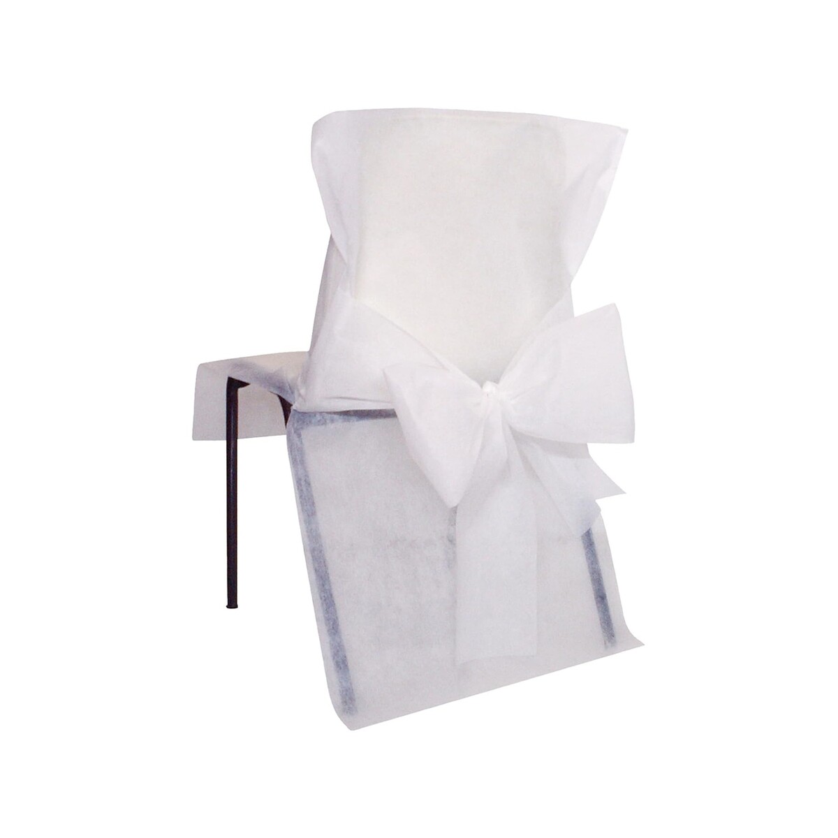 SANTEX — Housse de Chaise avec Nœud Blanc