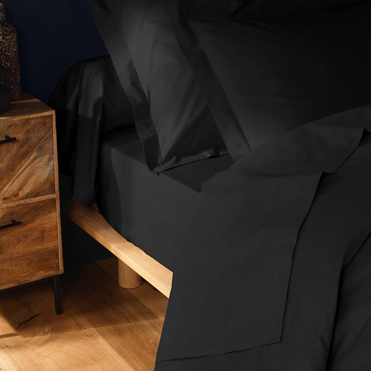 DOUCEUR D'INTÉRIEUR Lina — Taie d'Oreiller 63 x 63 cm Noir – Image 5