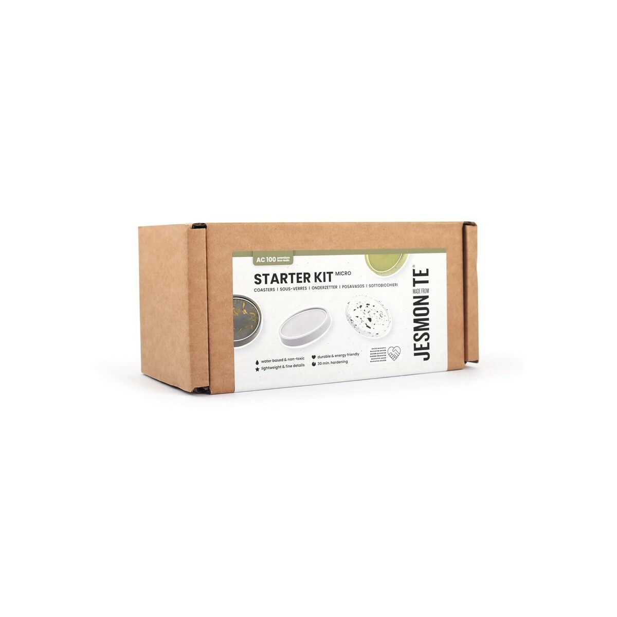 JESMONITE AC100 — Kit de Dessous de Verre Ronds