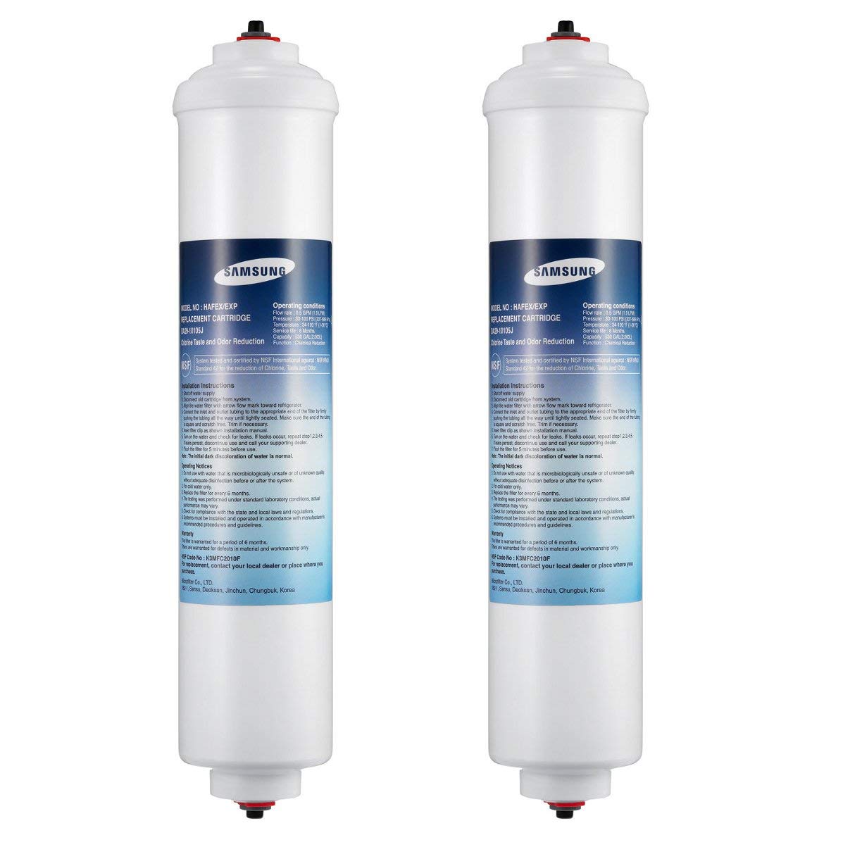 Samsung DA29-10105J Filtres à Eau Externe pour Réfrigérateur, Lot de 2 – Image 4