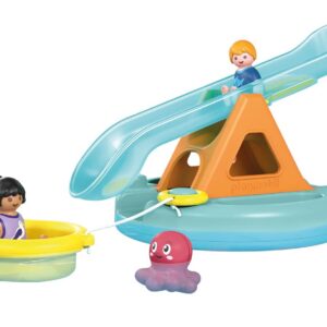 Alternative view of PLAYMOBIL Junior Aqua 71687 — Îlot avec Toboggan Aquatique
