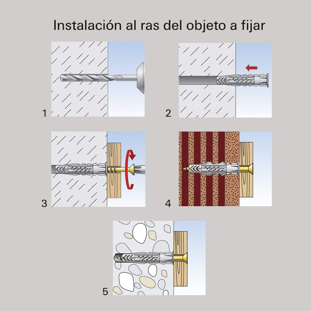 Fischer 077870 Lot de 100 chevilles en nylon UX 8 x 50 R – Image 6