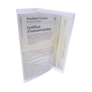 ETUI — Protège-carte grise en PVC transparent