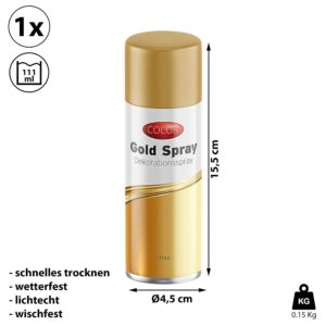 Alternative view of SPRAY — Spray décoratif doré 111 ml
