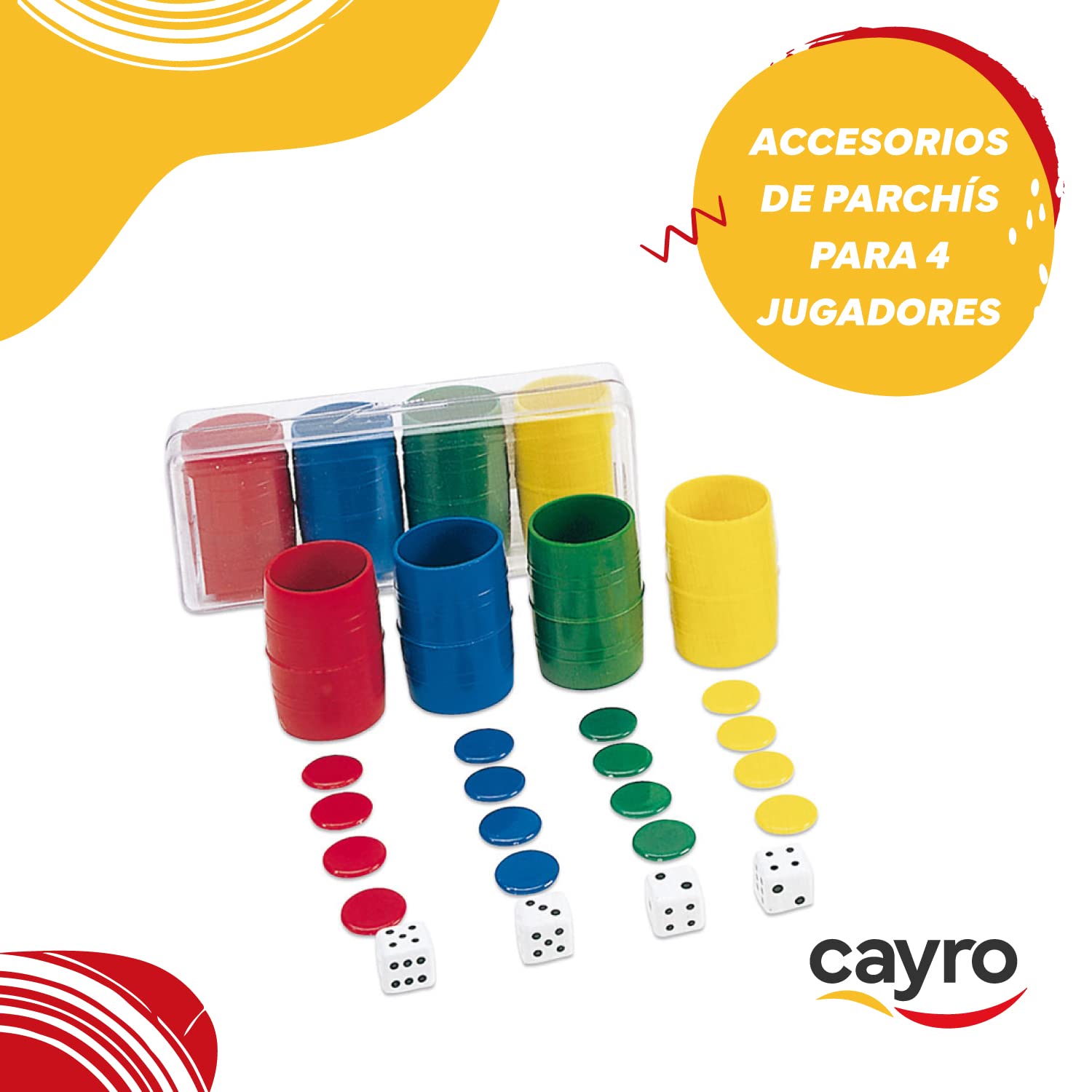 CAYRO — Coffret Accessoires Parcheesi 2 à 4 Joueurs – Image 3