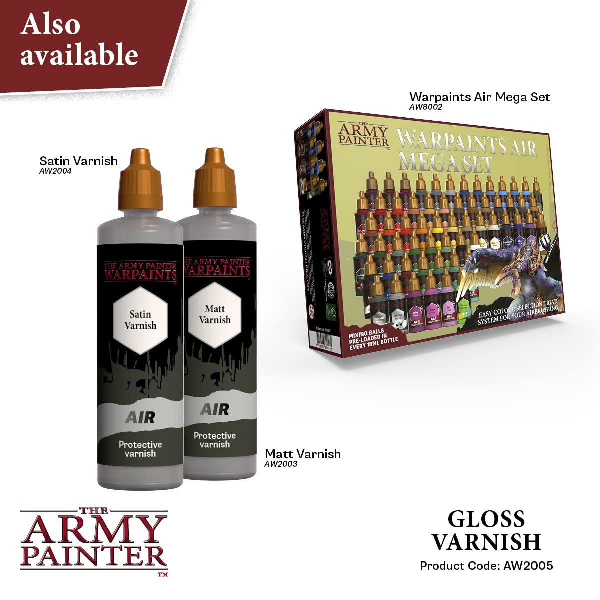 THE ARMY PAINTER — Vernis brillant pour aérographe 100 ml – Image 40