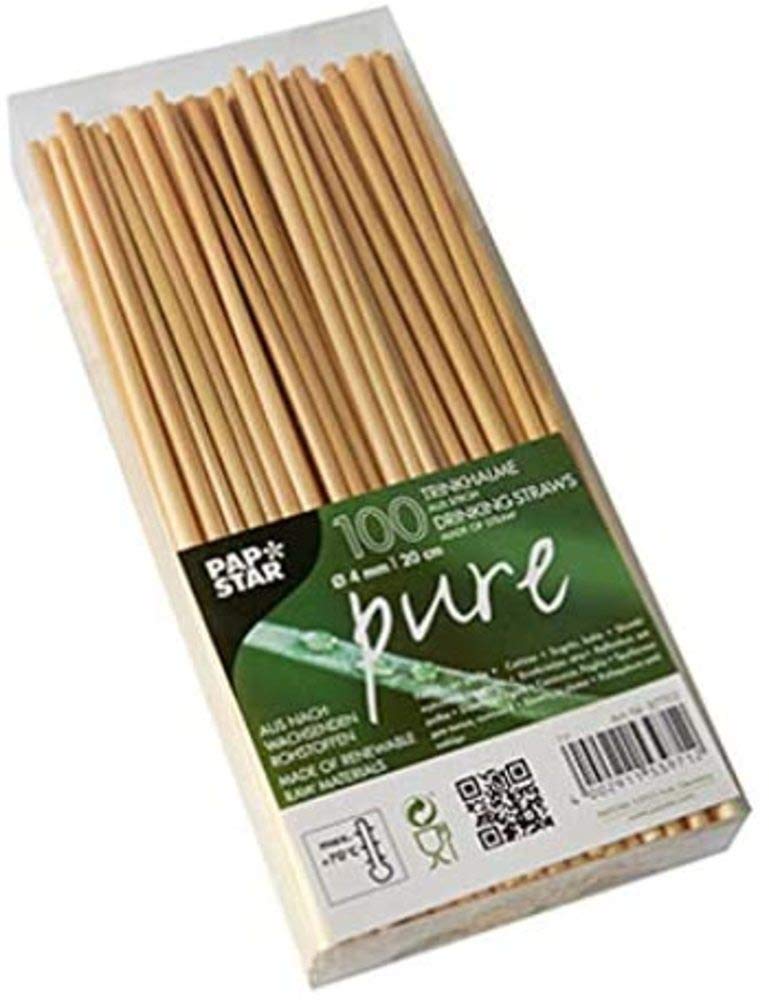 Lot de 100 pailles — Ø 4 mm, 20 cm