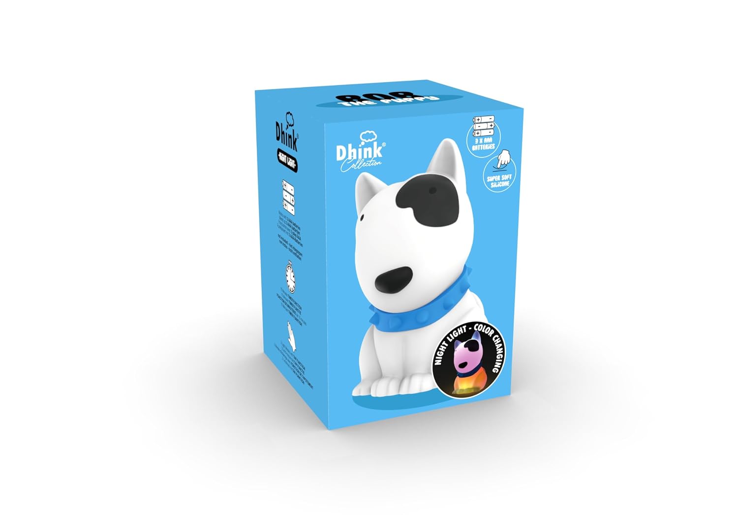 DHINK — Veilleuse LED Chien en Silicone Blanc – Image 8