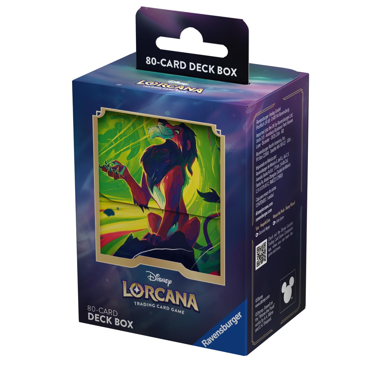 RAVENSBURGER Disney Lorcana — Boîte de rangement de deck Scar – Image 2