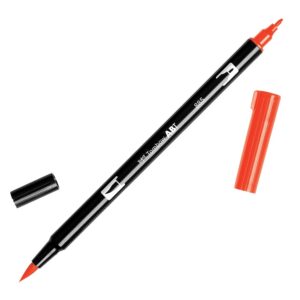 TOMBOW ABT-885 — Feutre pinceau à 2 pointes rouge