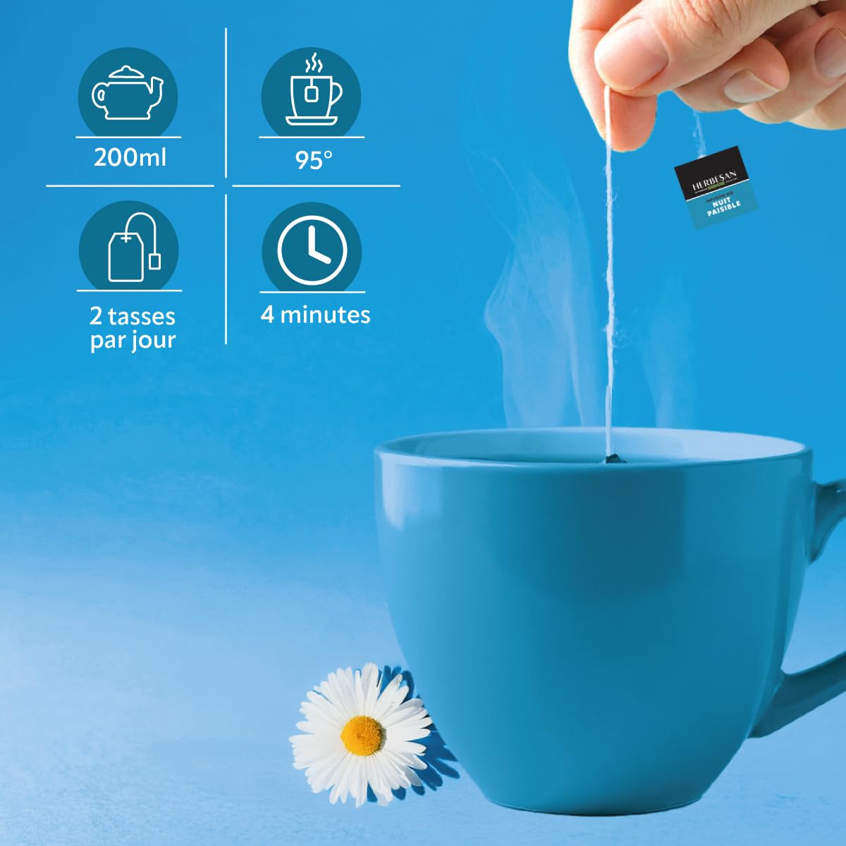 HERBESAN — Infusion Nuit Paisible Bio 20 sachets – Image 3