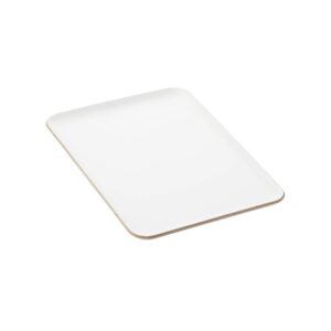 POINT-VIRGULE — Plateau à servir rectangulaire blanc 33x23 cm
