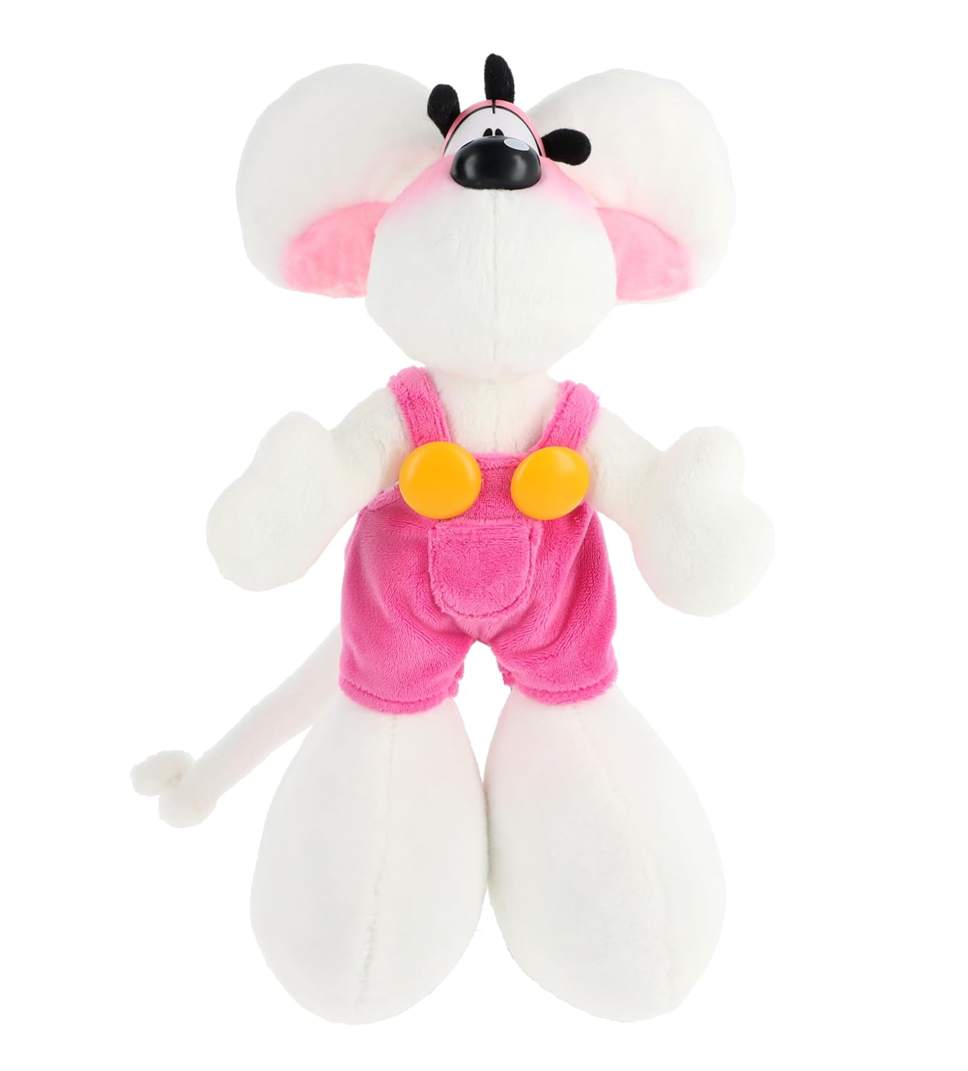 DIDDL — Peluche en Salopette Rose 30 cm