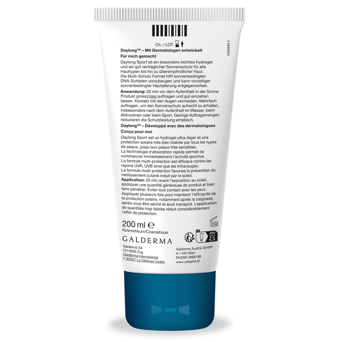 DAYLONG Sport Active — Crème Solaire SPF50+ 200ml – Image 2